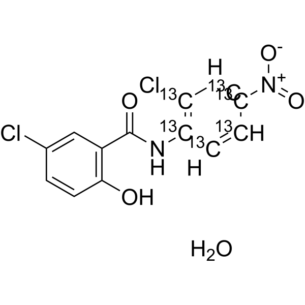 Niclosamide-13C6 monohydrate (BAY2353-13C6 monohydrate) 1325559-12-3